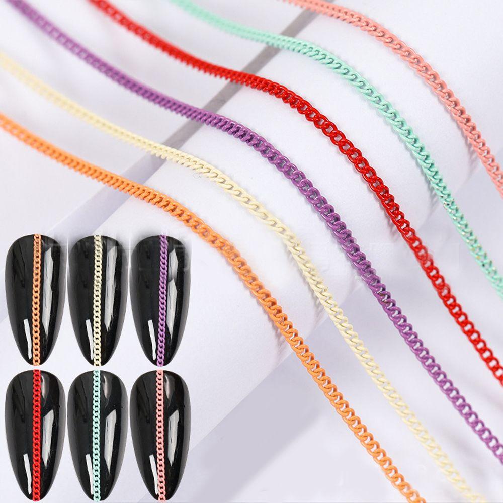 Dây Chuyền Kim Loại Phong Cách Punk|Phụ Kiện Trang Trí Móng Nghệ Thuật DIY Charms