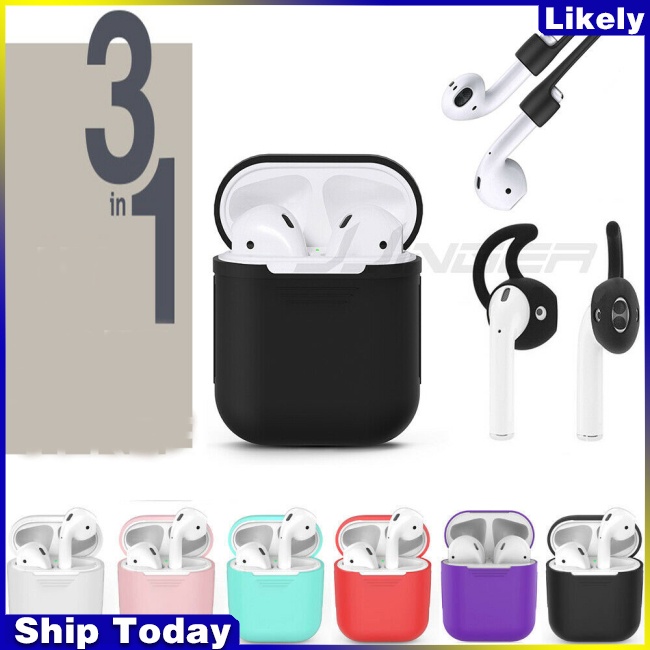Vỏ Silicone Bảo Vệ Hộp Sạc Tai Nghe AirPods 3 Trong 1 Tiện Dụng