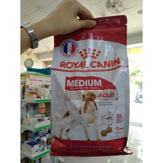 [THANH LÝ - DATE 23/08/2022 ] Hạt Royal Canin Medium Adult Cho Chó Trưởng Thành Size Vừa 11-25KG | Bao 1kg