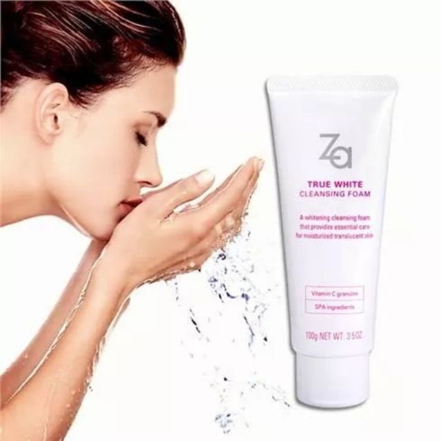 Sữa rửa mặt trắng da Za True White Cleansing Foam