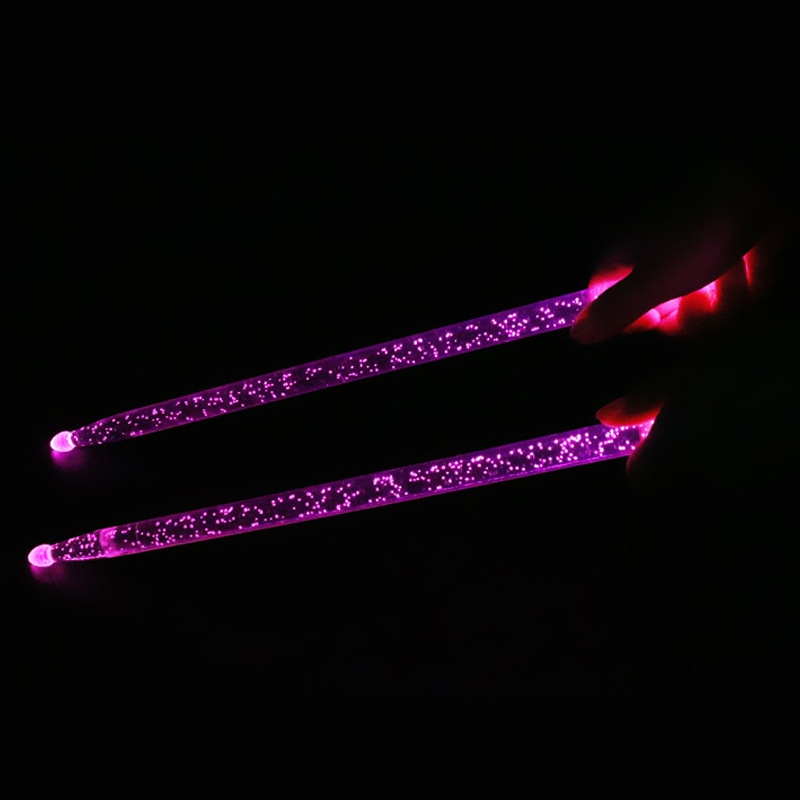 Dùi Trống 5A Bằng Acrylic Phát Sáng Trong Đêm Dùng Cho Biểu Diễn Sân Khấu