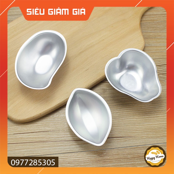 Khuôn bánh pudding hoa quả lê / táo / xoài / chanh / đào / đu đủ