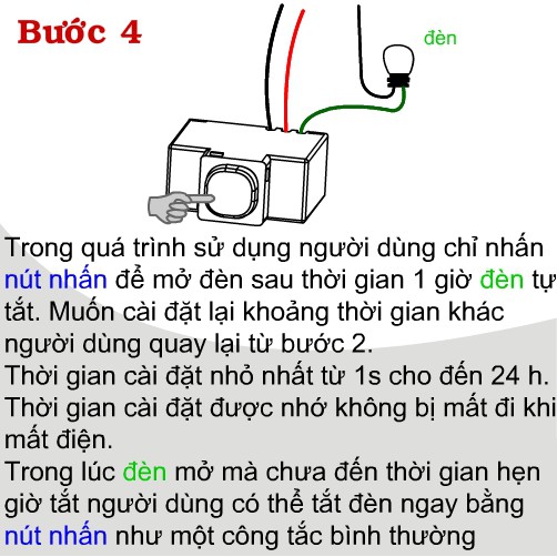 Công tắc hẹn giờ lùi TPE TM3F