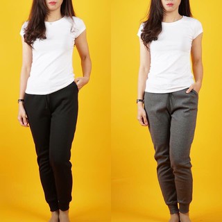 Quần Jogger Nữ Len Tăm Bigsize Bo Gấu Dáng Dài Cạp Chun Lưng Cao Đi Làm Đi Học