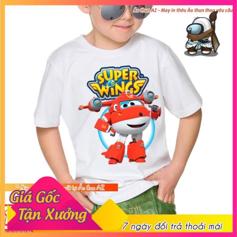 (SALE SỐC) Áo thun hoạt hình Đội bay siêu đẳng Super Wings Jett - Áo phông bé trai bé gái M2670