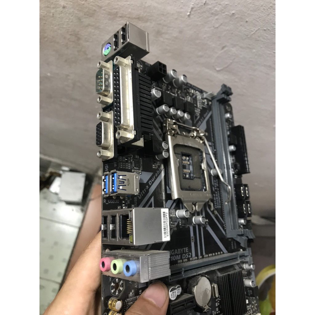 bo mạch chủ máy tính Giga H310M DS2 2 khe ram ddr4 socket 1151 v2 mainboard Main PC GigaByte H310 rev 1.0 12 2021