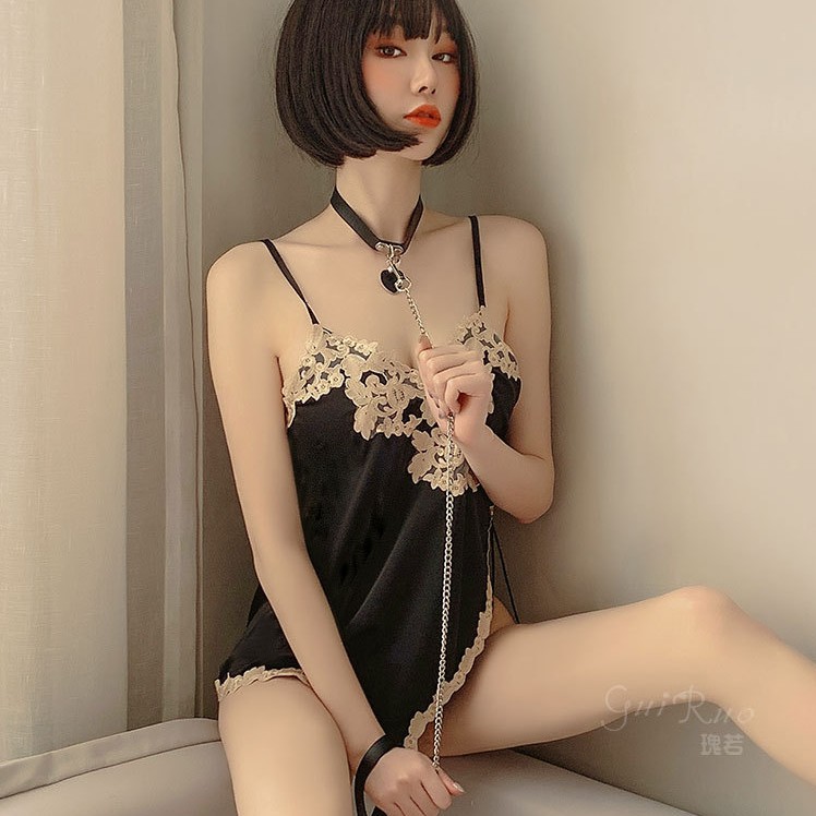 Đầm ngủ lụa xẻ tà gợi cảm L313