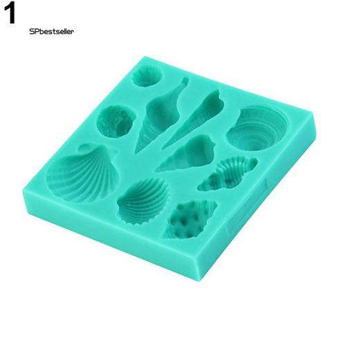 Khuôn làm bánh kẹo hình vỏ sò bằng silicon đa năng chất lượng cao