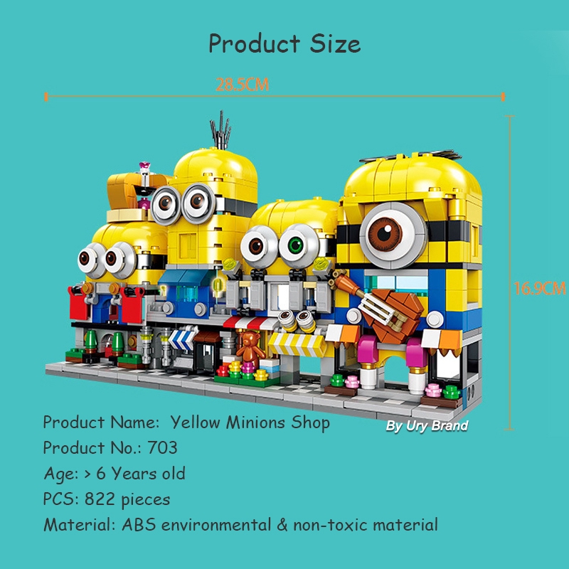 Bộ Đồ Chơi Lắp Ráp Lego Hình Minion / Chuối Diy Dành Cho Bé Gái