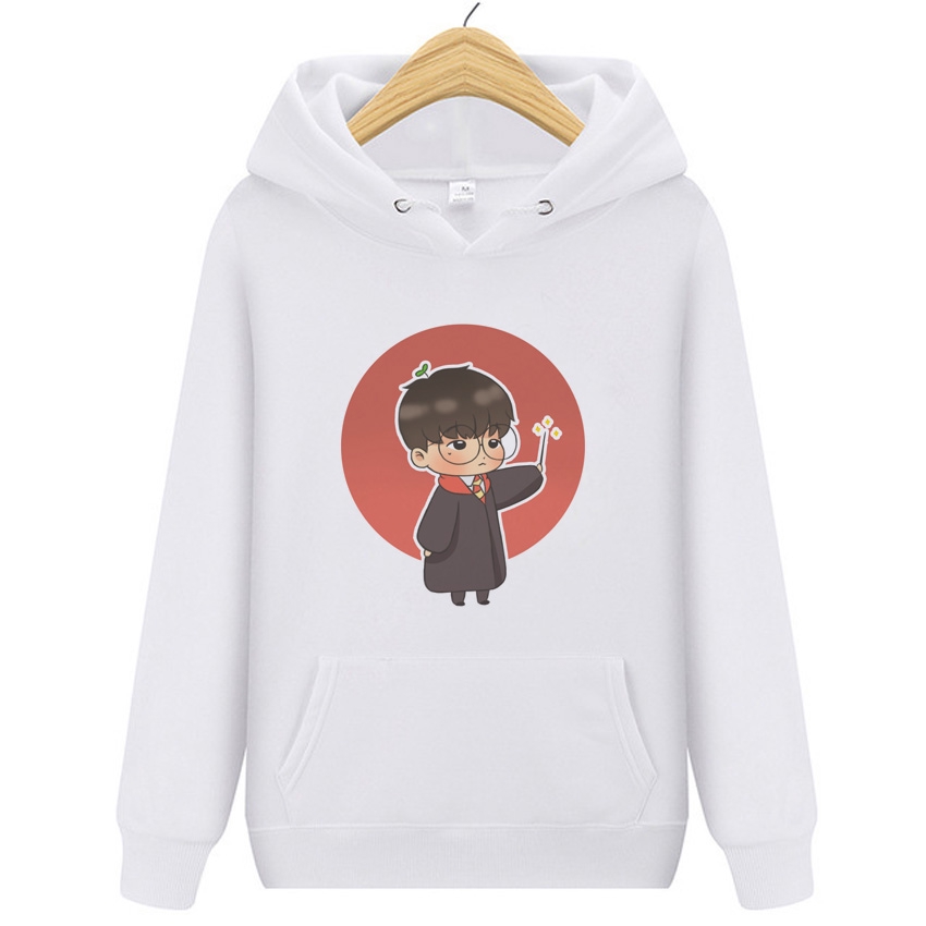 Áo Hoodie Dài Tay Phong Cách Kpop Ikon 2020 Cho Nữ Đen