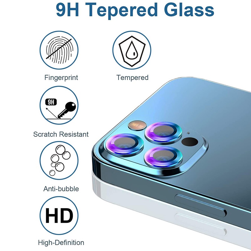 Set 2/3 Miếng Kính Cường Lực Bảo Vệ Camera Sau Điện Thoại Iphone13 Series