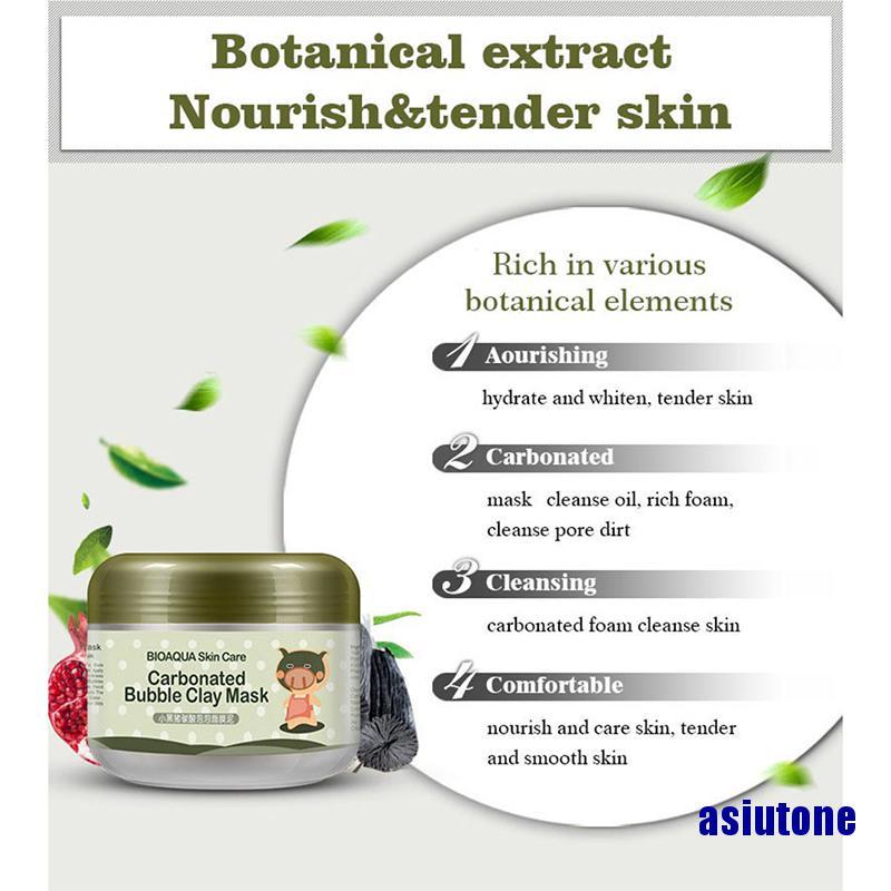 (Hàng Mới Về) Mặt Nạ Bùn Sủi Bọt Khí Oxy Loại Bỏ Mụn Đầu Đen Chăm Sóc Da 100g | BigBuy360 - bigbuy360.vn