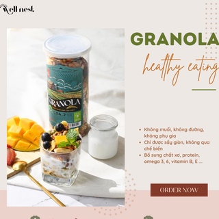 [Hoả tốc TPHCM] Granola nguyên hạt eat clean 500gr | Bánh mì GẠCH ĐỎ