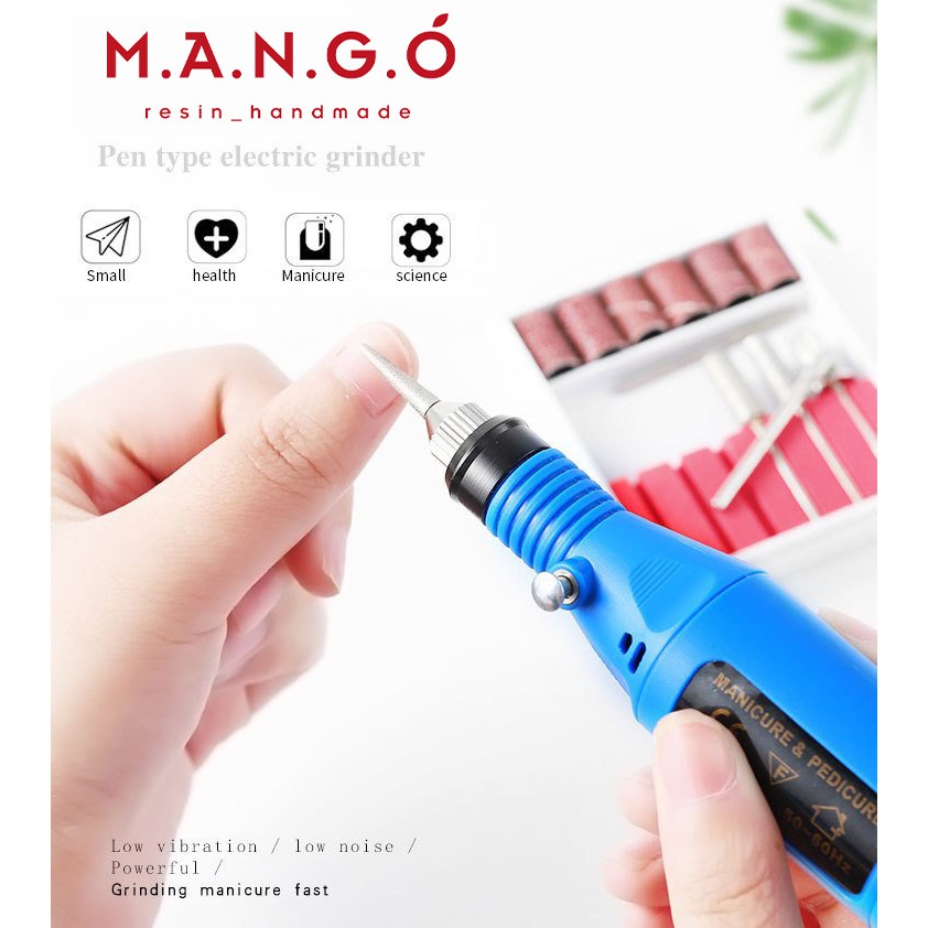 Máy mài cầm tay - Máy mài điện mini có thể khắc, dũa, khoan, động cơ chạy êm ái