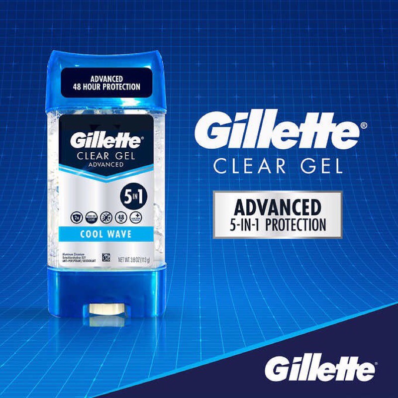 GEL LĂN NÁCH GILLETTE KHỬ MÙI SIÊU NAM TÍNH CỦA MỸ