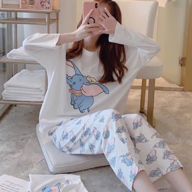 Đồ bộ cotton in hình ngộ nghĩnh siêu hot, Tjtcoi4