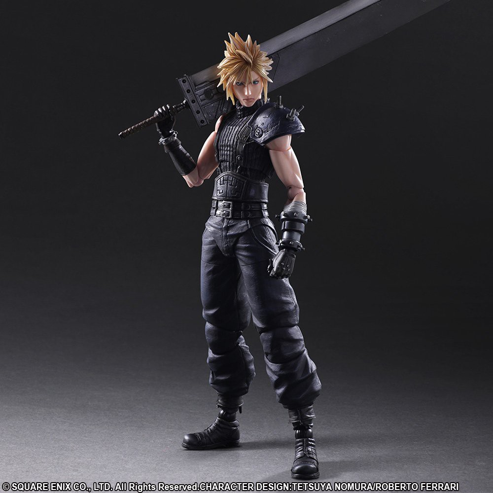 [Có sẵn-chính hãng] Mô hình figure Cloud Strife Hardy motor - Final Fantasy 7 FF7 - Play Arts Kai