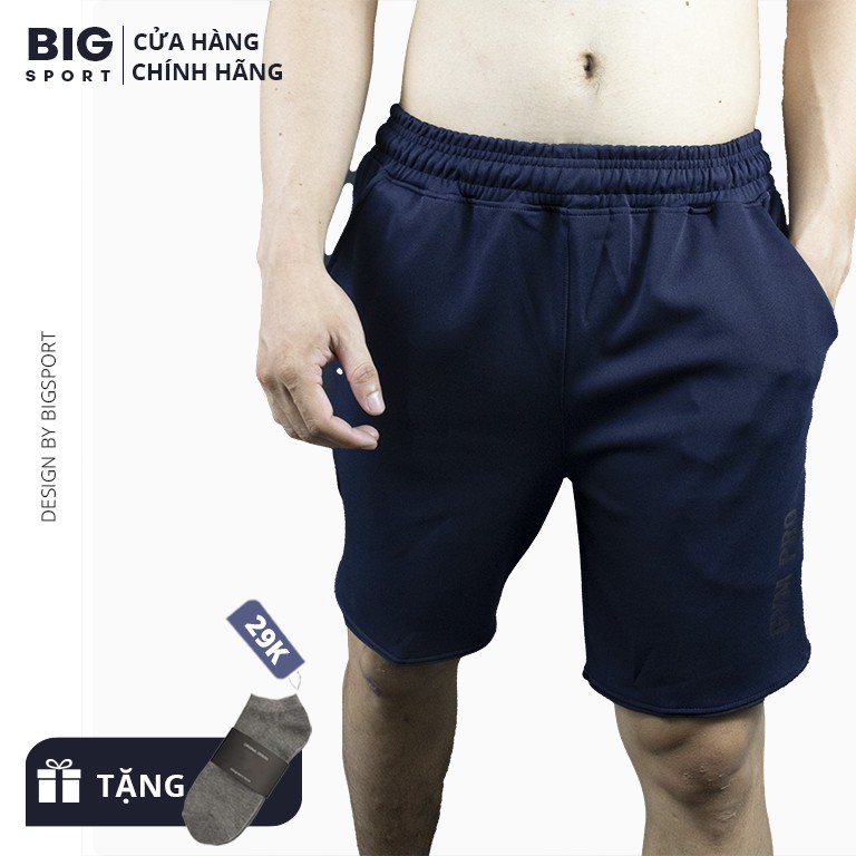 Quần Short Nam Thể Thao Tập Gym Form Rộng Vải Poly 2 Da Co Dãn 4 Chiều Thoáng Mát Cao Cấp Thương Hiệu Big Sport | BigBuy360 - bigbuy360.vn