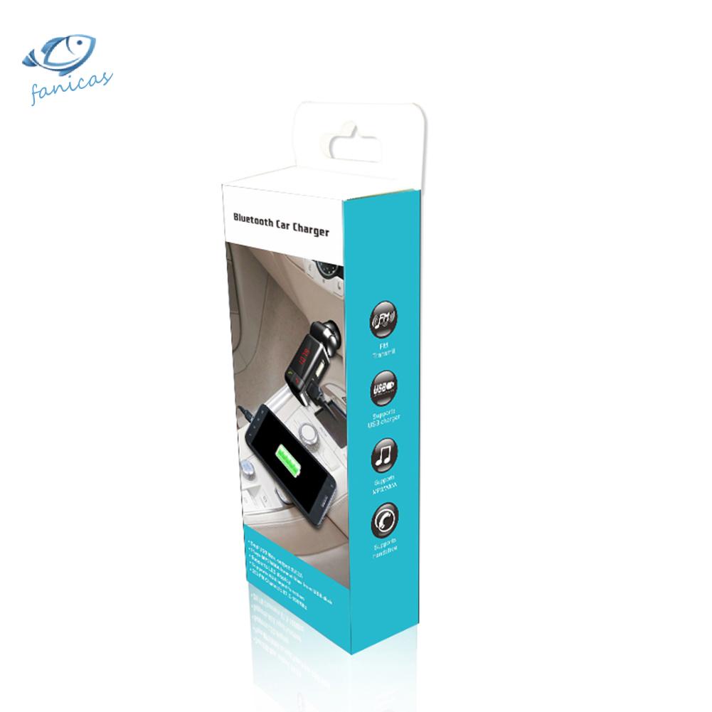 Tẩu Sạc Trên Ô Tô Ficas Kết Nối Bluetooth Tích Hợp Máy Nghe Nhạc MP3 Cổng USB