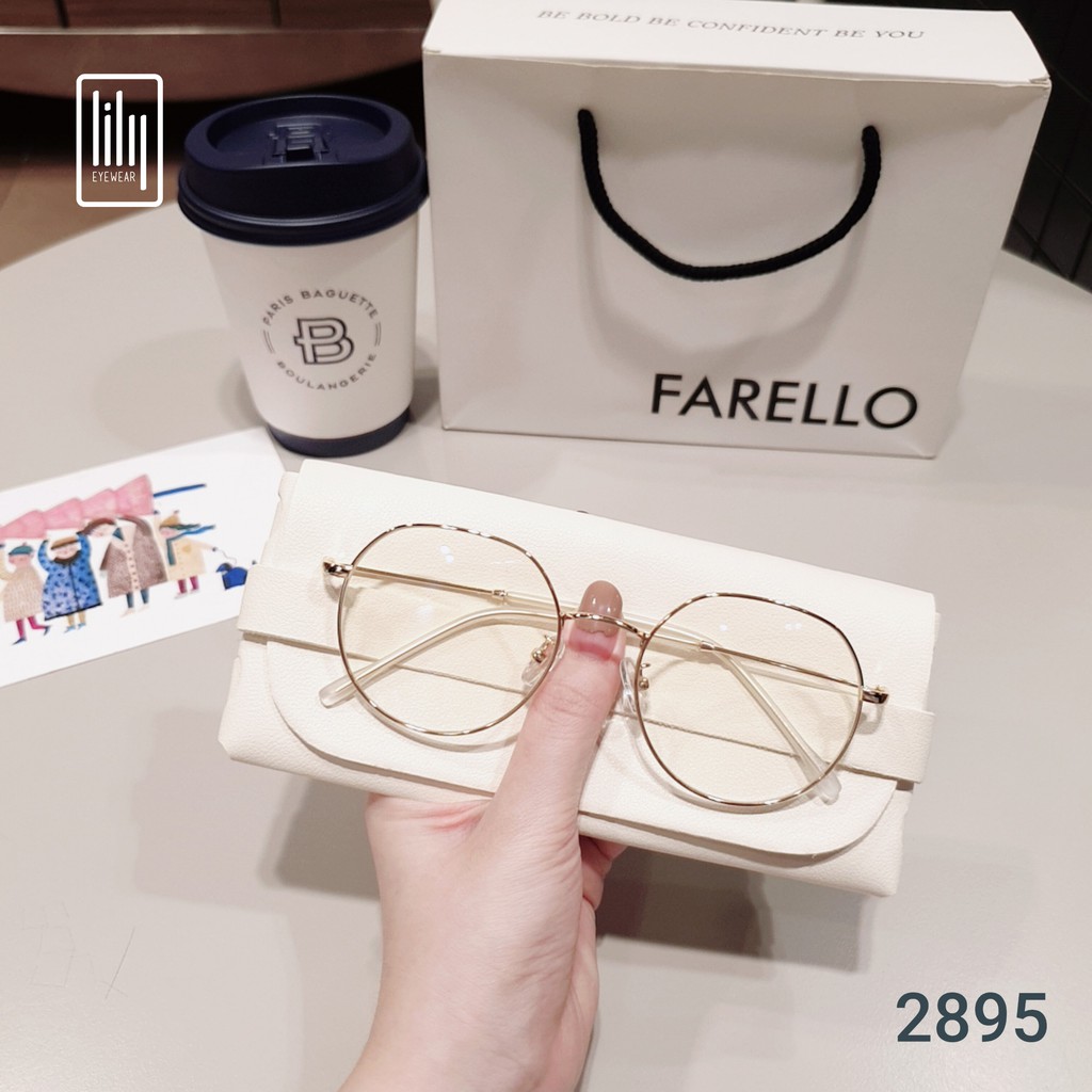 Gọng kính cận Lilyeyewear, chất liệu kim loại mắt tròn, phụ kiện thời trang nữ - 2895 | BigBuy360 - bigbuy360.vn