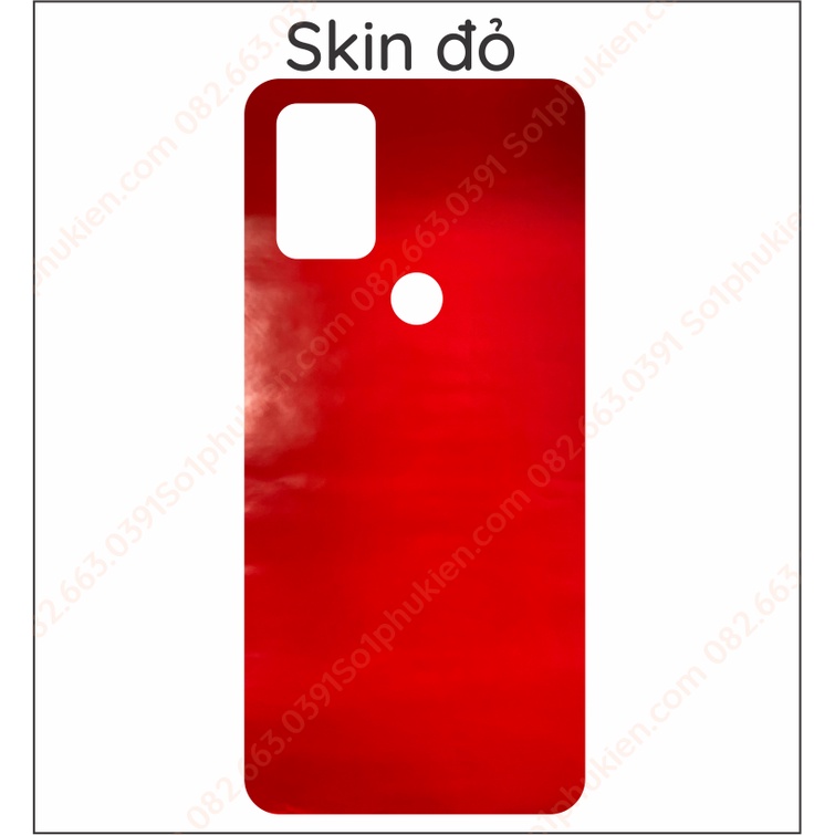 Miếng dán mặt lưng skin carbon Bphone a40 a50 a60 có 7 màu sắc để lựa chọn