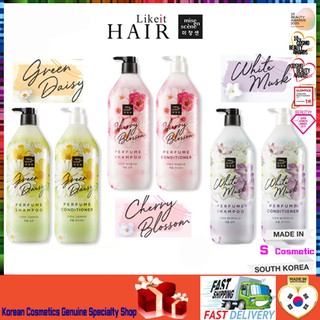 [Mise En Scene]NEW 1100ML💝THƯƠNG HIỆU HÀN QUỐC💝Cherry Blossom White Musk Green Daisy Perfume  Shampoo  Conditioner Rinse KOREA Cosmetics
