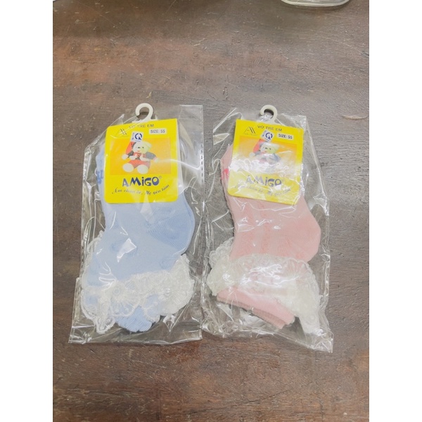 Vớ ren nhiều màu cho bé AMIGO