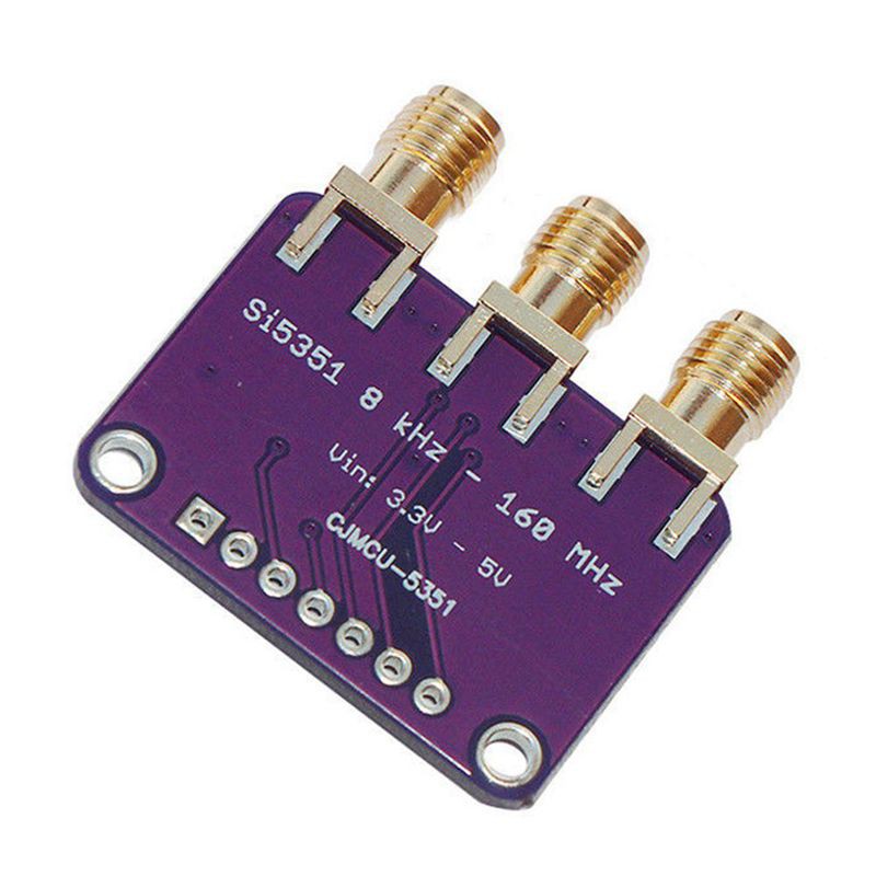 Bo Mạch Phát Điện Đồng Hồ Si5351A I2C 25mhz 8khz Đến 160mhz