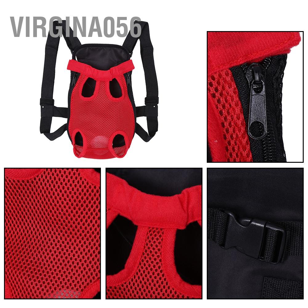 Có thể bán buôn 8 loại Cún cưng bền đẹp thời trang Năm lỗ Ba lô trước ngực Tote Túi lưới người vận chuyển Virgina056 Hàng giao ngay