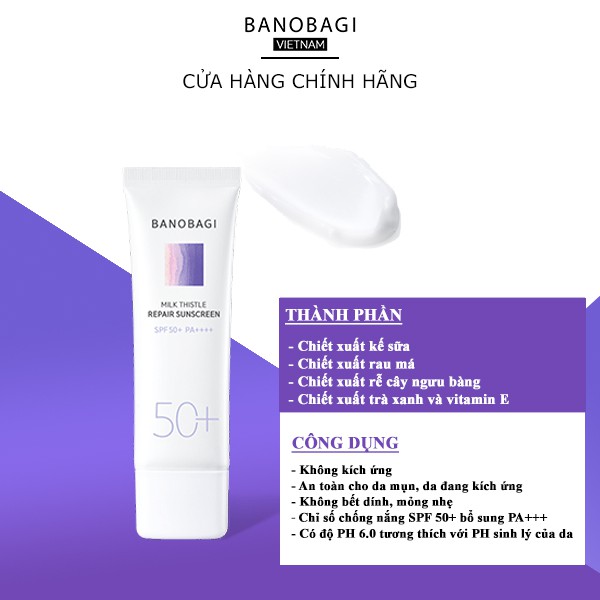 Kem chống nắng Banobagi Milk ( Thistle Repair Sunscreen ) 50ml | BigBuy360 - bigbuy360.vn