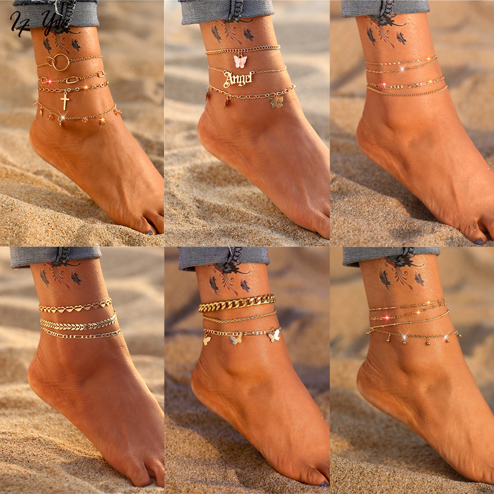 Lắc chân AY nhiều lớp phong cách cổ điển thời trang dành cho nữ