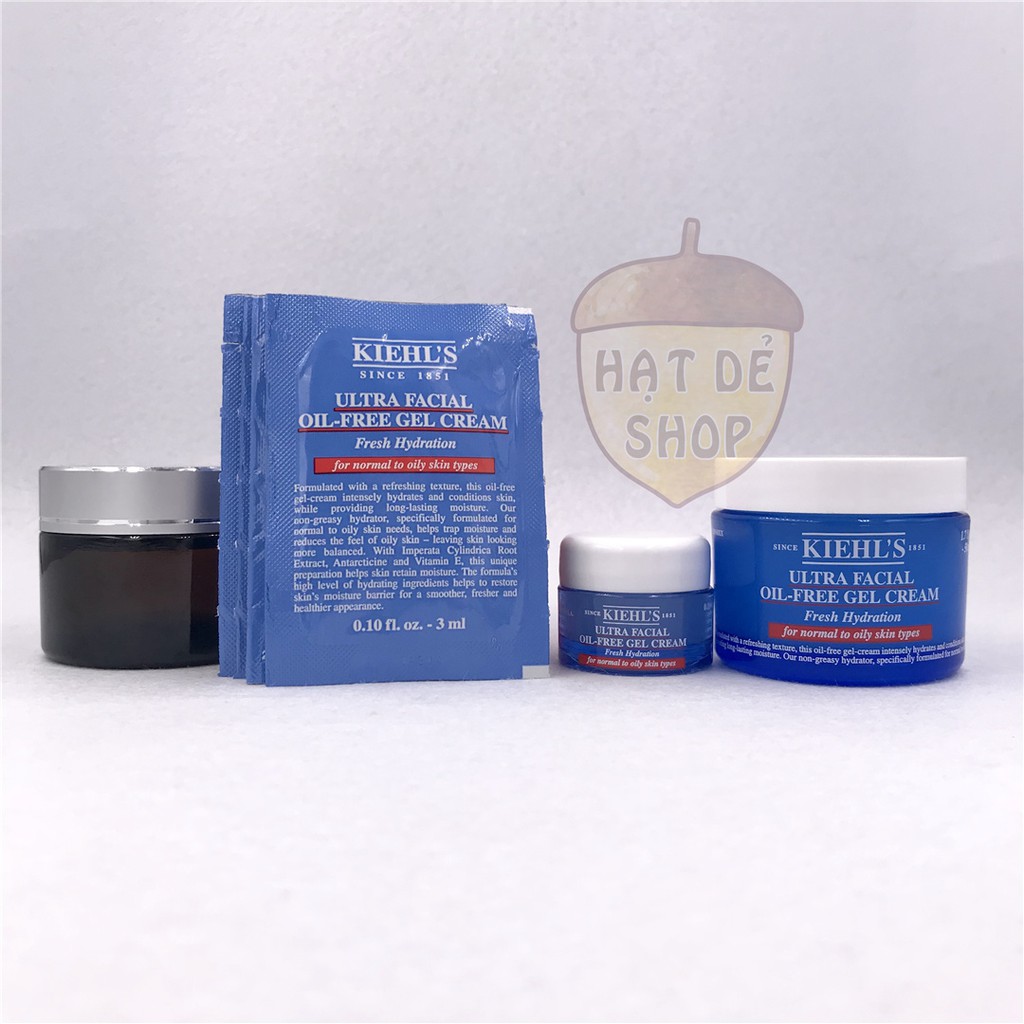 Kiehl's / Kiehls Dưỡng Ẩm Gel Cho Da Dầu Facial Oil Free Gel Cream 7ml-Hàng Chính Hãng