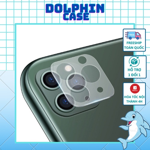 Kính Cường Lực Bảo Vệ Camera Dolphin Case Iphone 7plus/8plus/x/xsmax/11/ 11 Pro/ 11 ProMax/12/12pro/12promax