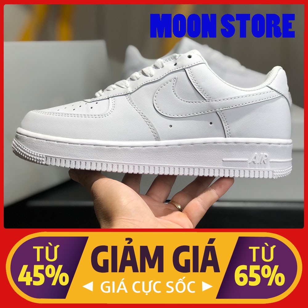 Giày Nike_Trắng, Thể Thao Nam Nữ, Giày_Nike AF1 Trắng Air Force 1 Hàng Đẹp Full Box Bill MST37016
