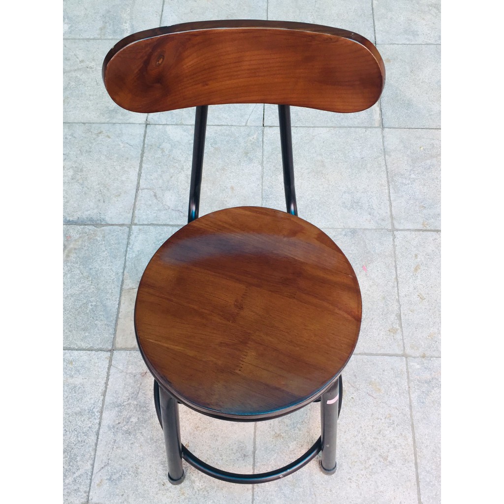 Hế đôn lưng gỗ-Ghế Cafe - Ghế Ăn - Ghế Nhà Hàng - Ghế Trà Sũa