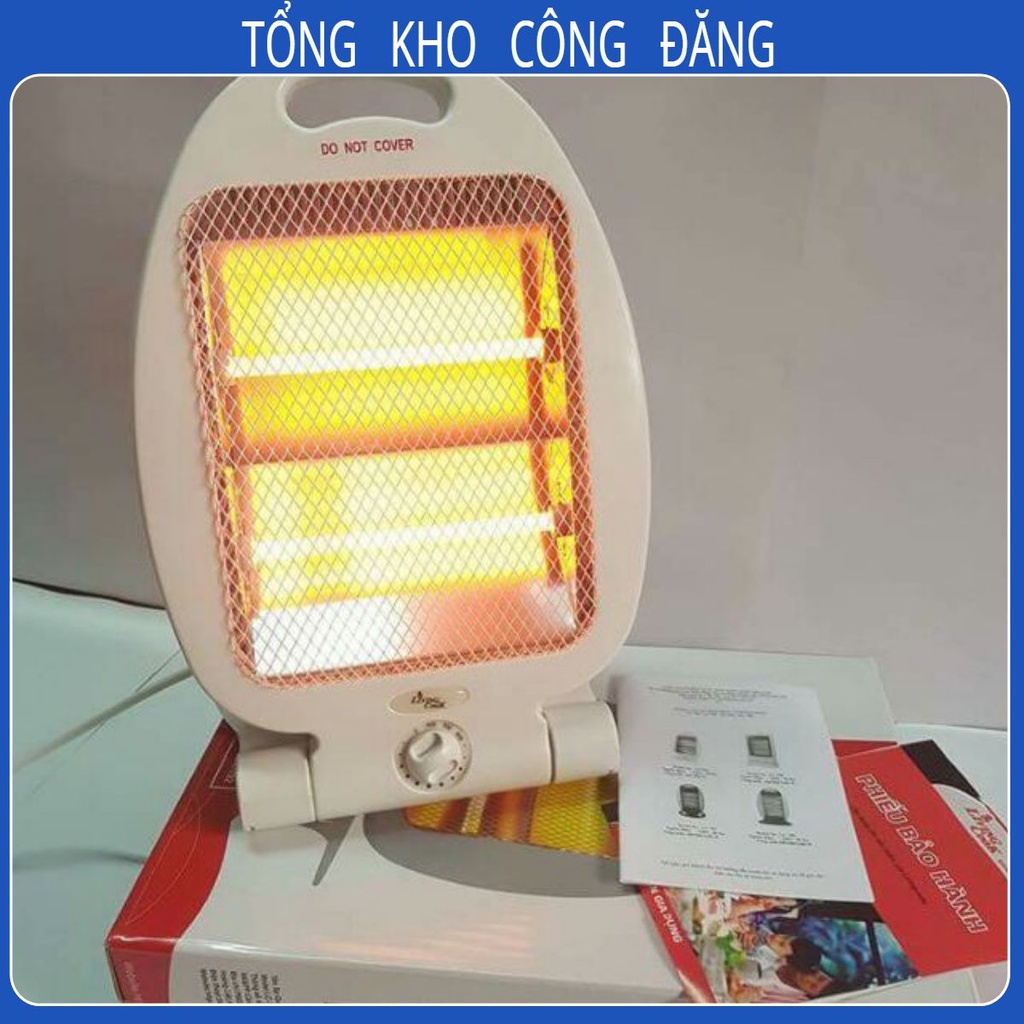 Đèn sưởi, quạt sưởi, hình cá, siêu bền 800W, giao màu ngẫu nhiên ( đỏ, trắng )..