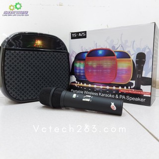 Loa kèm mic hát karaoke mini ys -a23 - loa kẹo kéo.