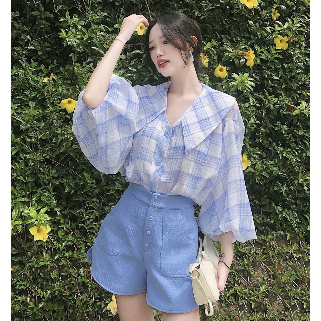 ÁO KIỂU TAY PHỒNG NHIỀU MÀU XINH XẮN - LILY SHIRT