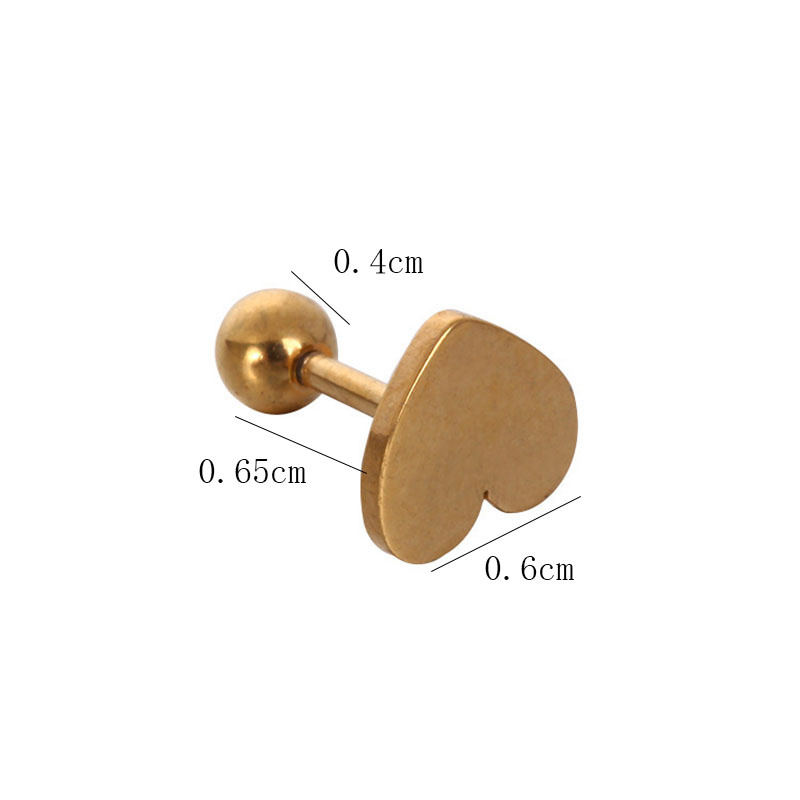 1 Pairs Khuyên Tai Hình Trái Tim Thời Trang Nữ Tính