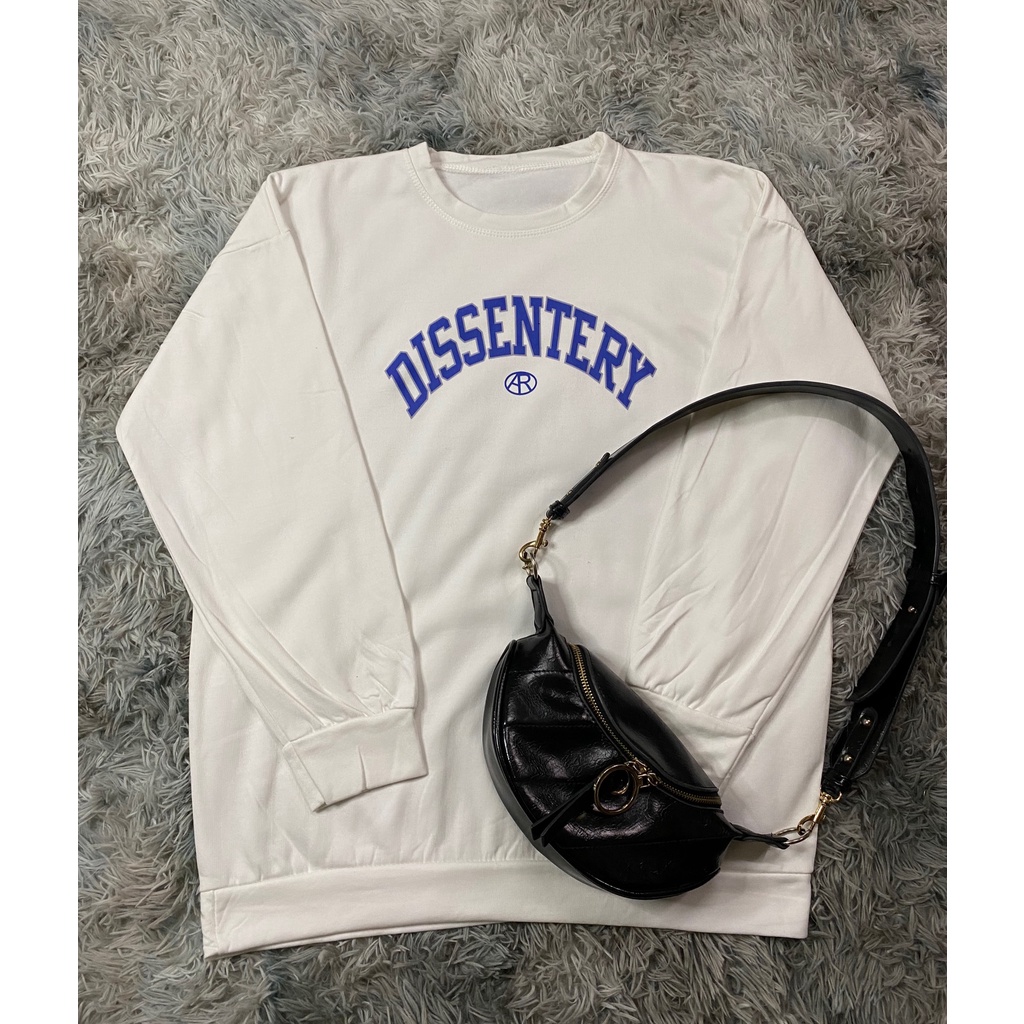 Áo Nỉ Nữ DISSENTERY Form Rộng   - Sweater Dáng Rộng Tay Bồng, Cá tính phong cách Hàn Quốc - HANHAN SHOP