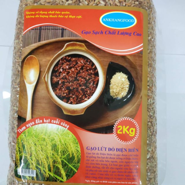 Gạo lứt đỏ dẻo điện biên giá 32/1kg | BigBuy360 - bigbuy360.vn