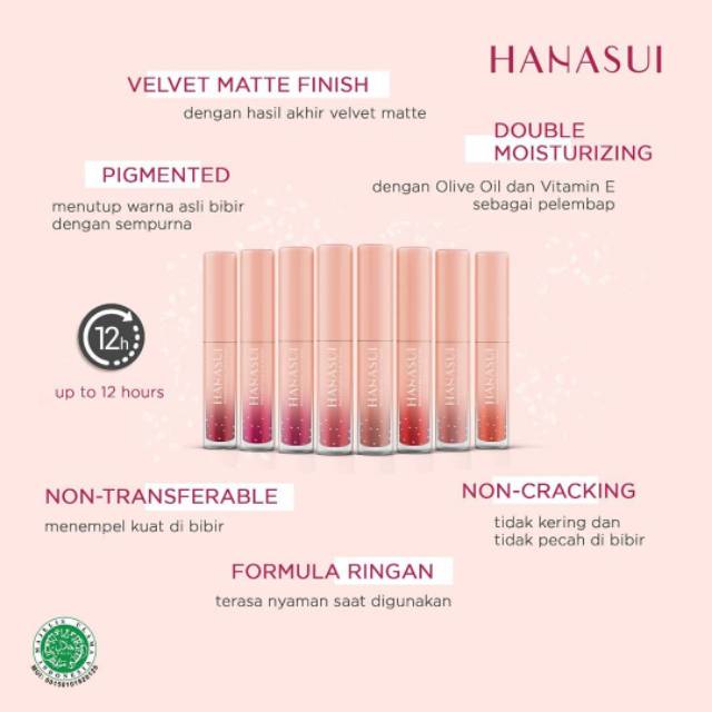 (hàng Mới Về) Son Kem Lì Hanasui Lên Màu Chuẩn Đẹp | BigBuy360 - bigbuy360.vn