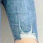 Quần short jean nữ ngố ❤️FREESHIP❤️ Quần Ngố Jean Nữ chất bò co giãn lưng cao phối rách thời trang A-T Fashion - SNM806