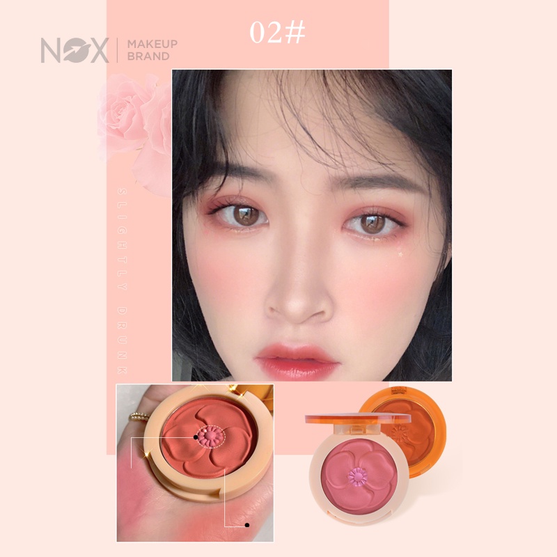 Phấn má hồng NOX hình hoa đào khả năng lên màu cao nâng tông da 6g | BigBuy360 - bigbuy360.vn
