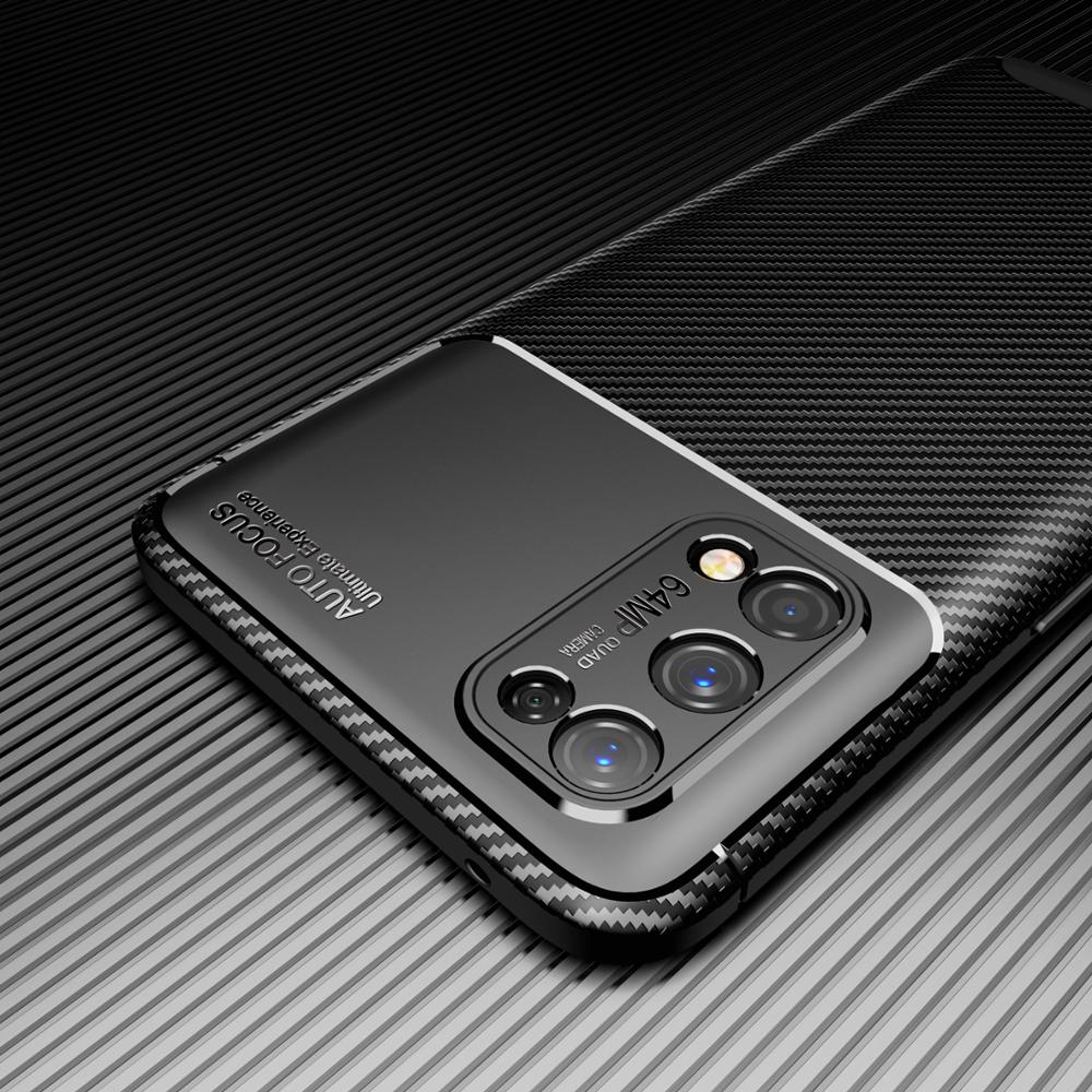 Ốp điện thoại vân sợi carbon chống sốc sang trọng cho Realme Q2 Pro Q2I Q2