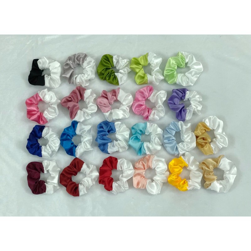Cột tóc SCRUNCHIES phi bóng nối 2 màu
