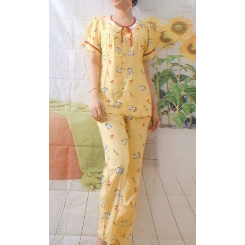 [2XL/3XL/4XL 45~70kg] ĐỒ BỘ TIỂU THƯ TOLE 2 DA LỌAI 1 TAY NGẮN QUẦN DÀI
