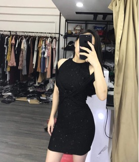 Body nhũ hở vai xoắn eo