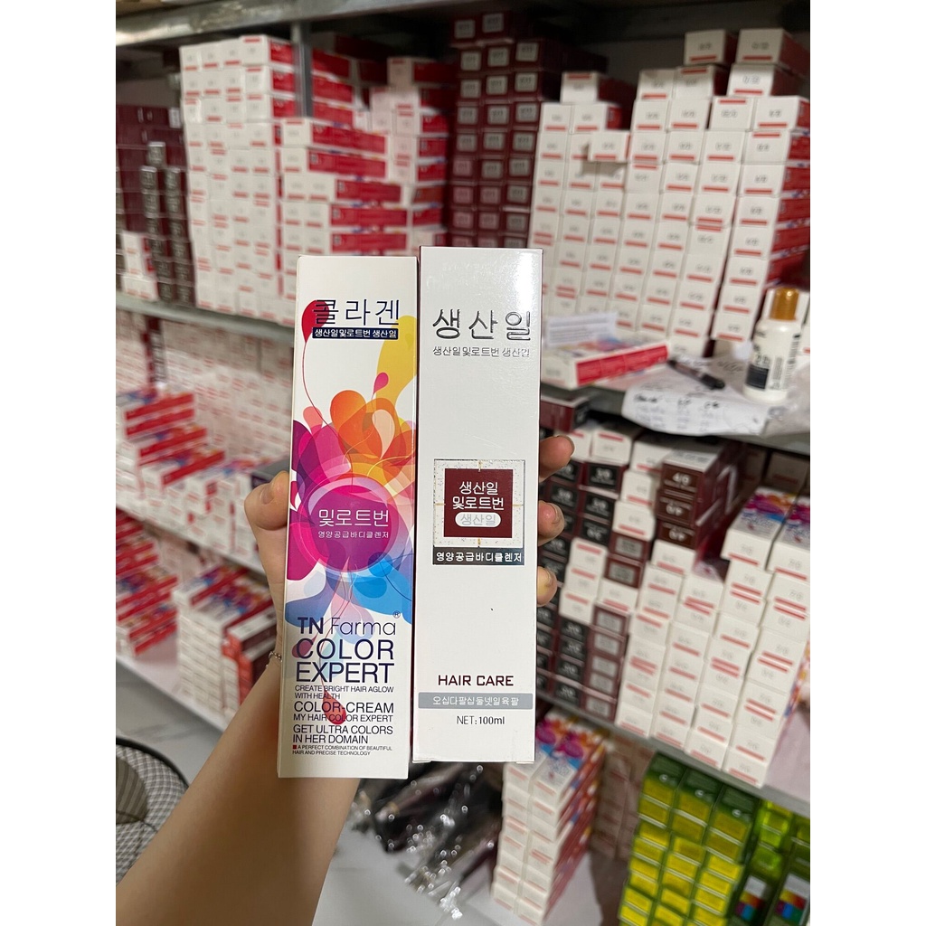[ Chính Hãng Siêu Rẻ ] Sỉ Thuốc Nhuộm Tóc Hàn Đủ Các Màu (Không Kèm Oxy), Màu Khách Nhắn Tin Chọn Màu Theo Bảng