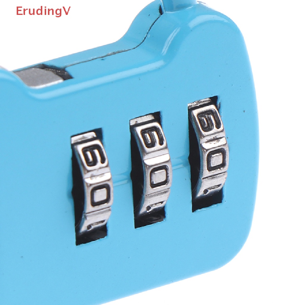 Ổ Khóa Mật Khẩu 3 Chữ Số Mini Bằng Kẽm Di Động Tiện Dụng Mang Theo Du Lịch